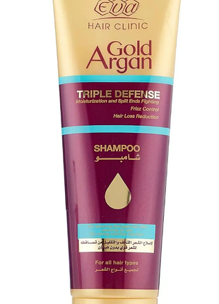 Eva hair clinic gold argan shampoo шампунь з аргановим маслом золота аргана