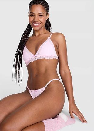 Комплект белья victoria’s secret pink - limited-edition pink winkTM flirty gift set.