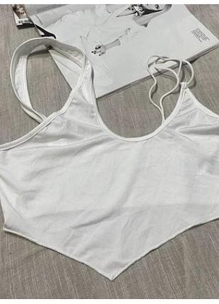 Shein крутий білий оригінальний топ розмір s