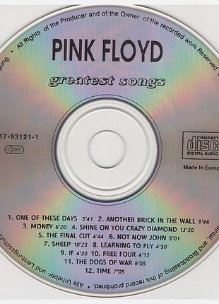 Pink floyd - greatest songs cd диск с музыкой