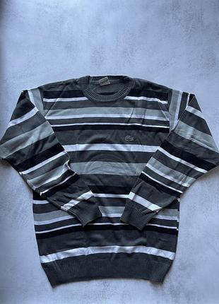 Чоловічий світшот lacoste (fake),розмір м,в смужку