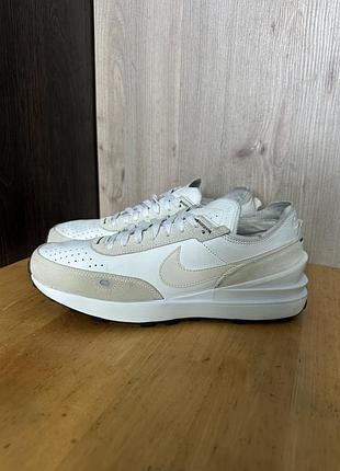 Nike waffle one white phantom dx9428-100 - кожаные кроссовки