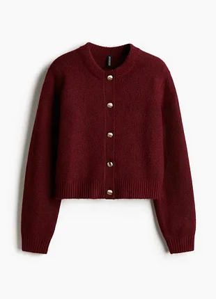 H&m кардиган бургунді р. м