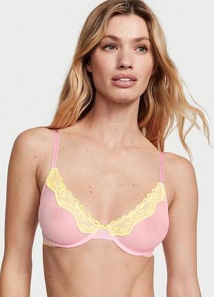 Бюст 36b victoria's secret
tease lace-trim unlined demi bra