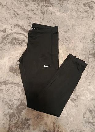 Чорні жіночі  спортивні лосіни nike