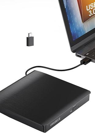 Зовнішній cd/dvd-привід usb 3.0 origbelie (товар з вітрини)