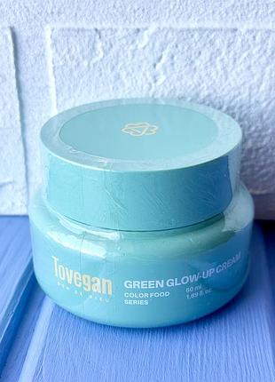 Tovegan color food series green glow-up cream зволожувальний крем для обличчя 50мл