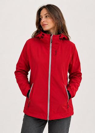 Жіноча мембранна softshell куртка rejoice червона m софтшелл outdoor