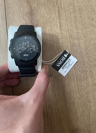 Оригінальний чорний годинник hugo boss hb.141.1.34.2371 | повний комплект | відмінний стан