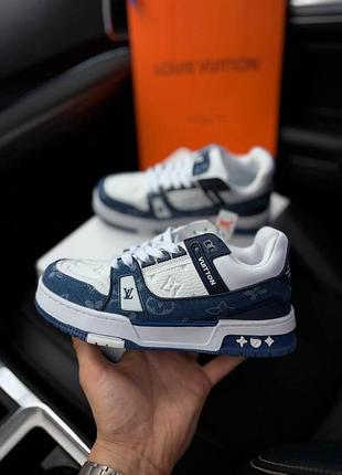 Жіночі кросівки louis vuitton trainer bluе