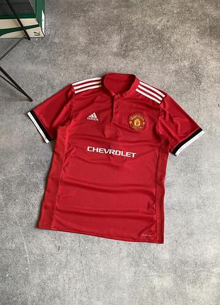 Adidas manchester united alexis sanchez 7 оригінал чоловіча футболка майка футбольна мю ман юнайтед манчестер червона для футболу тренувань спортивна