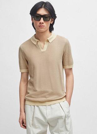 Вʼязане поло boss (оригінал, нова колекція) gran sasso, zegna