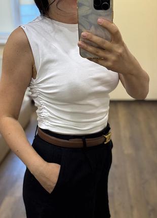 Білий топ zara mрозмір