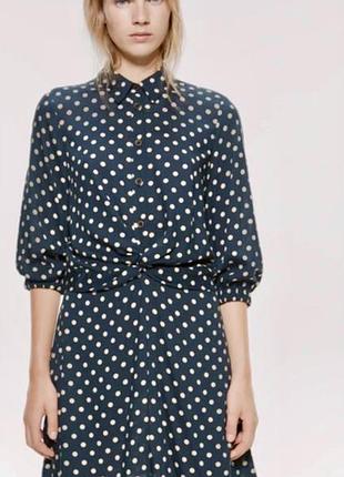 Красива сукня віскоза 100% у горошок zara