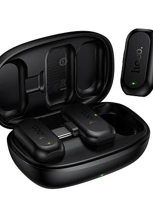 Бездротова мікрофонна система hoco l26 type-c smart ai noise reduction wireless microphone black