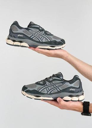 Чоловічі кросівки asics gel-nyc gtx m grey beige 5