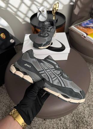 Чоловічі кросівки asics gel-nyc gtx m grey beige 6