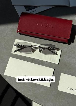 Сонцезахисні окуляри grey/silver gg1808s 004🔥