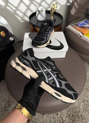 Мужские кроссовки asics gel-nyc#x m black grey beige 7