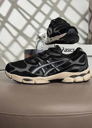 Мужские кроссовки asics gel-nyc#x m black grey beige