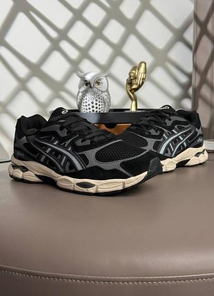 Мужские кроссовки asics gel-nyc#x m black grey beige 9