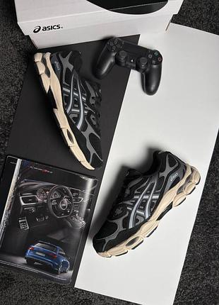Мужские кроссовки asics gel-nyc#x m black grey beige 10