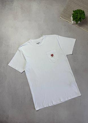 Футболка чоловіча білого кольору carhartt оригінал