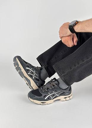 Чоловічі кросівки asics gel-nyc gtx m dark grey beige 3
