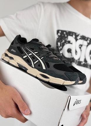 Чоловічі кросівки asics gel-nyc gtx m dark grey beige 4
