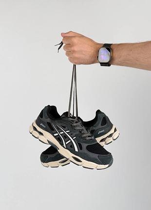 Чоловічі кросівки asics gel-nyc gtx m dark grey beige 5