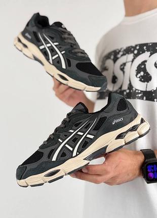 Мужские кроссовки asics gel-nyc#x m dark grey beige