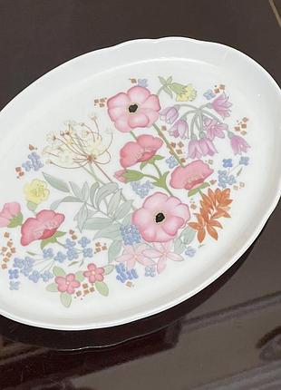 Вінтажне блюдо wedgwood “meadow sweet” bone china, england