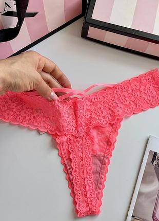 Мережевні трусики стрінги victoria’s secret