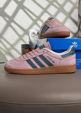 Жіночі кросівки adidas handball spezial w clear pink navy