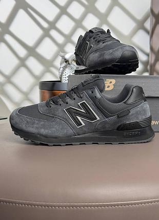 Чоловічі кросівки new balance 574 gtx m grey black
