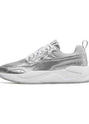 [серебро] puma x-ray 2 (40) 25.5см metallic tum женские кроссовки