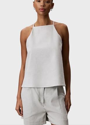 Атласний топ-халтер h&m / шовковиста майка з американською проймою (нова з біркою)  опис товару: продам новий стильний топ від відомого бренду h&m.