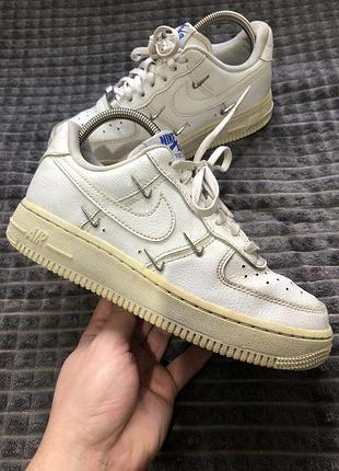 Nike air force 1 (36) 22.5см белые женские кроссовки кеды оригинал