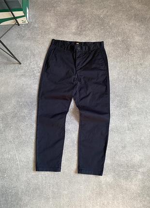 H&m chino pants оригінал чоловічі брюки штани чіно темно сині вкорочені короткі завужені вузькі на хлопця підлітка підліткові в школу на 1 вересня