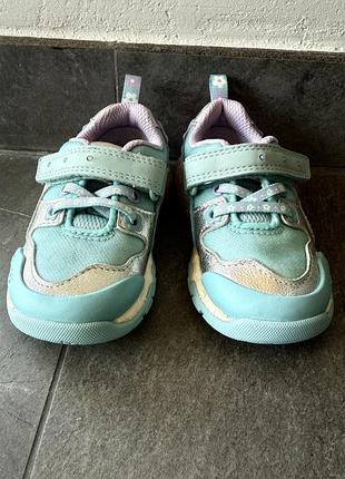 Дитячі шкіряні кросівки clarks tidal shell