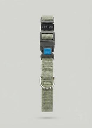 Ошейник для собак collar оливковый с замком безопасности светоотражающий