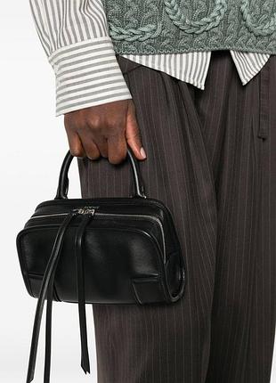 Сумка loewe чорна базова проста стильна модель
