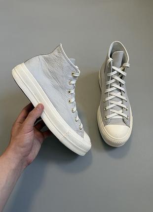 Кеды на платформе converse chuck taylor all star grey 41(26cm) run star hike motion