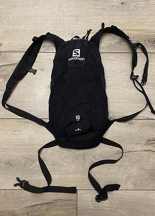 Спортивный беговой рюкзак salomon trail 10 л черный оригинал