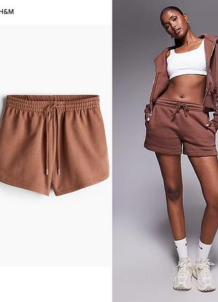 Женские трикотажные шорты на резинке h&m р. l