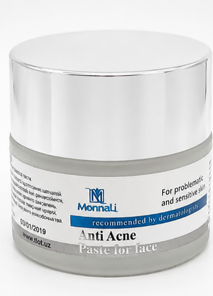 Monnali anti acne paste for face