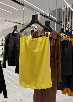 Спілниця жовта з мереживом yves saint laurent