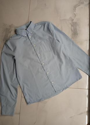 Голубая рубашка на мальчика 158р h&amp;m