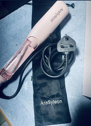 Автоматическая паровая плойка arasyleon (розовая) с резервуаром для воды
