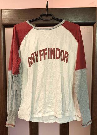 Лонгслів гриффіндор гаррі поттер gryffindor harry potter warner bros. мерч унісекс
